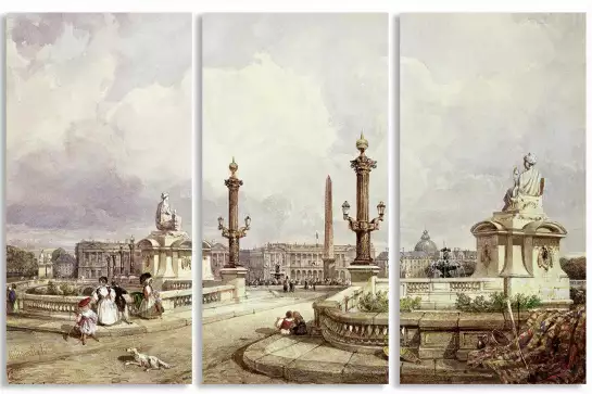 La Concorde en 1837 - tableau célèbre