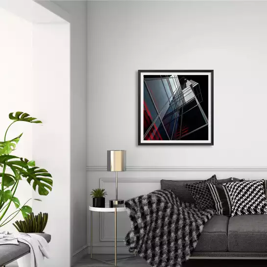 Mur de miroir - affiche architecture