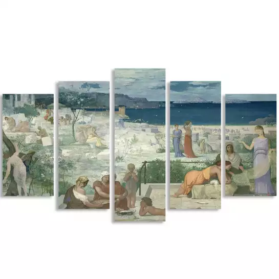 La colonie grecque à Marseille par Puvis de Chavannes en 1869 - tableau célèbre