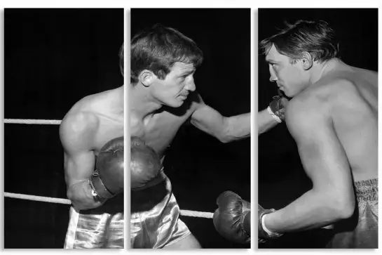 Photo de ean Paul Belmondo et Maurice Auzel - photos noir et blanc célébrités