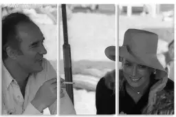 Photo de Catherine Deneuve et Michel Piccoli en 1968 - photos noir et blanc célébrités