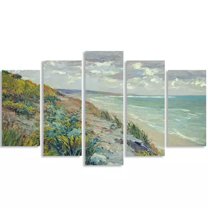 Les falaises de Trouville par Gustave Caillebotte - poster de tableau celebre