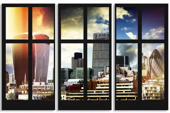 Urbanisation - affiche paysage urbain