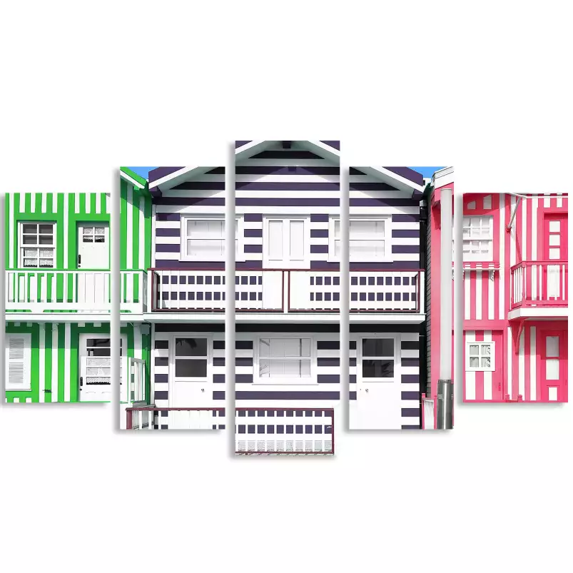 Maisons colorées - art architectural