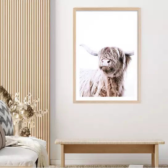 Coiffe beige - affiche animaux