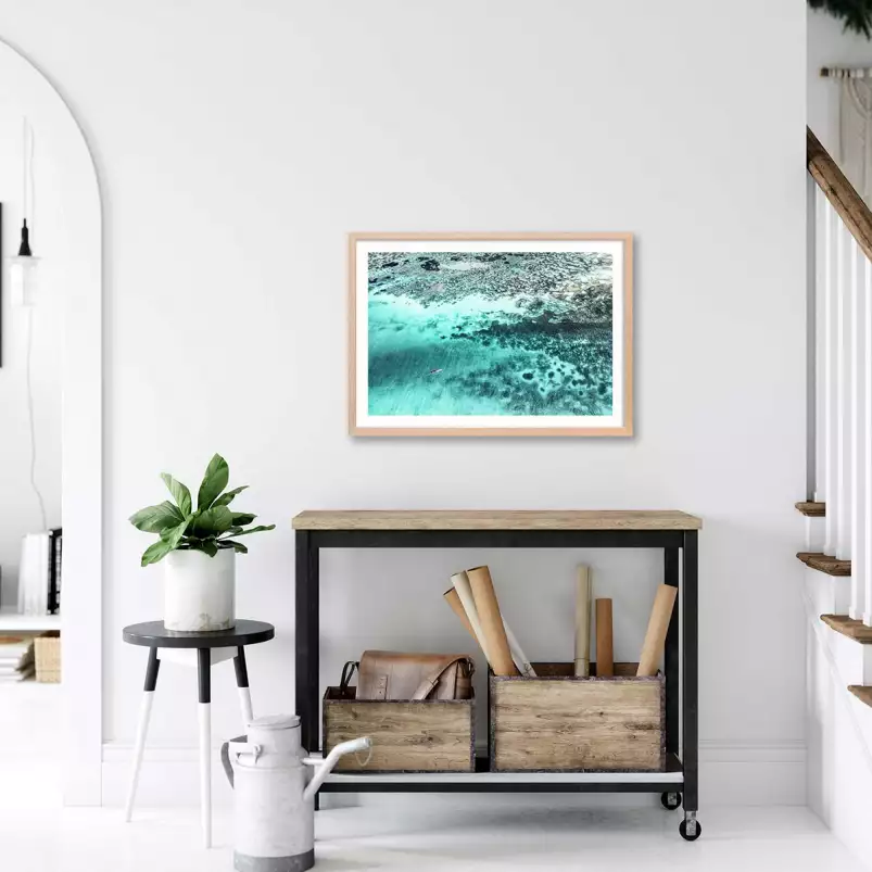 Lagon aquamarine - affiche paysage mer