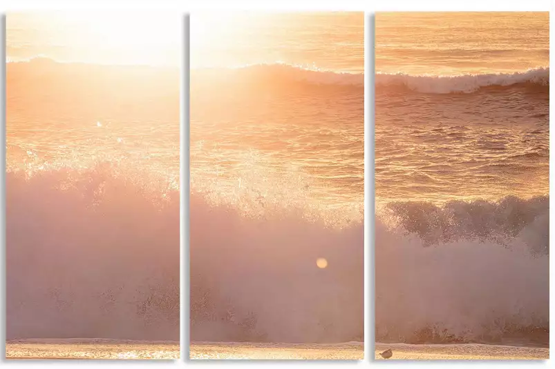 Soleil d'été au matin - affiche plage