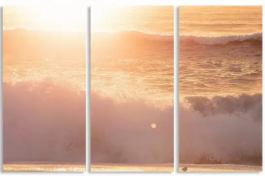 Soleil d'été au matin - affiche plage