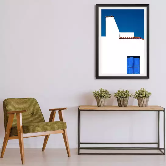 Bleu vacances - poster architecture