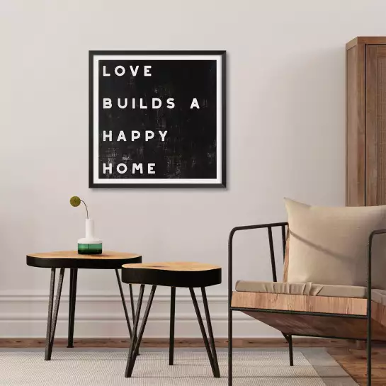 Happy home - affiche citations positives