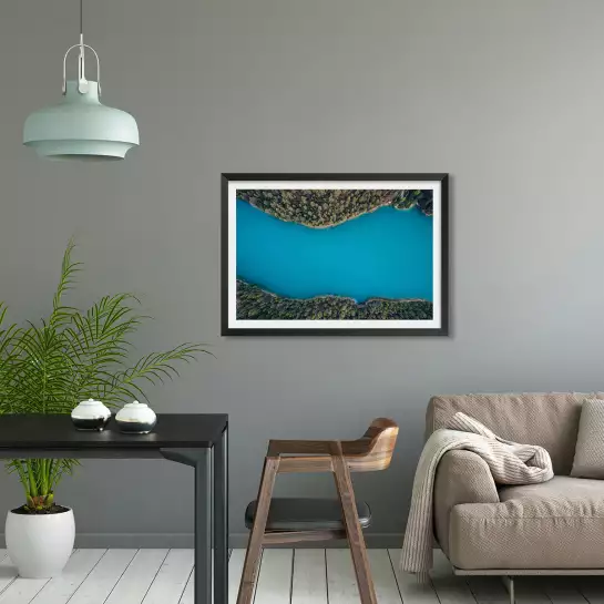 Bleu profond - poster nature