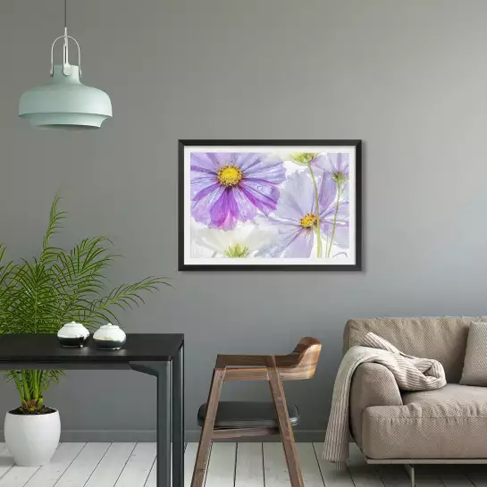 Cosmos cool - affiche de fleurs