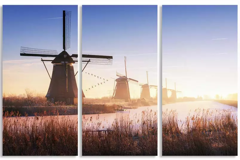 Kinderdijk - paysages d'été