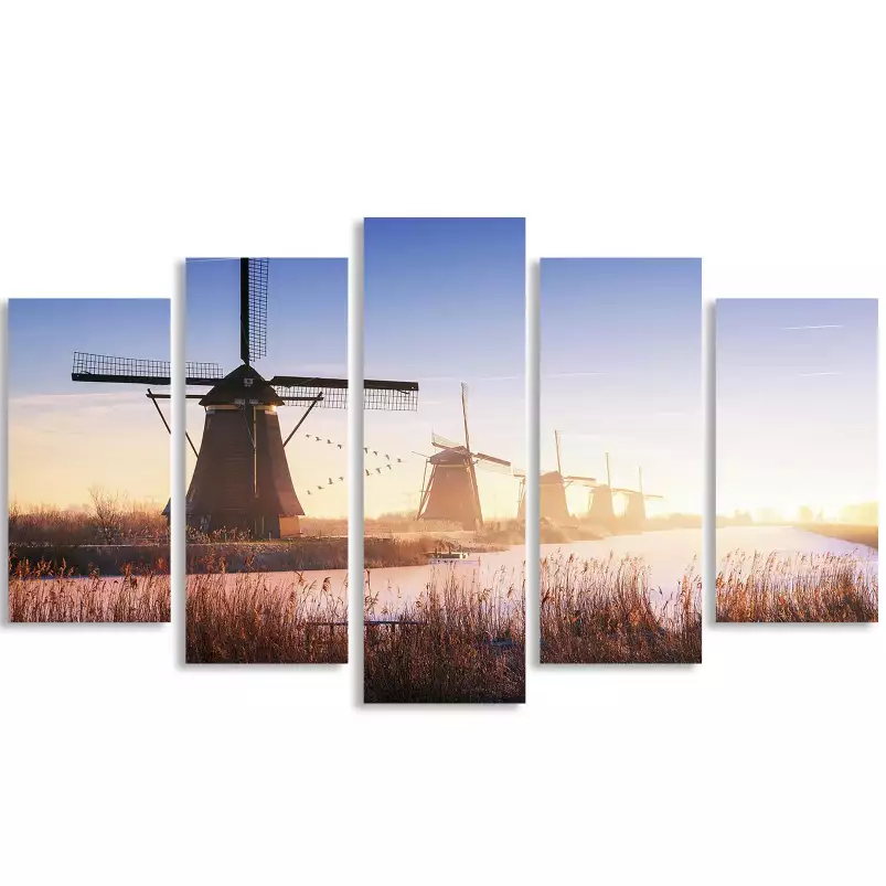 Kinderdijk - paysages d'été