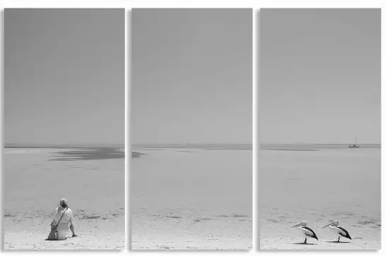 Poisson en attente - photos noir et blanc célébrités