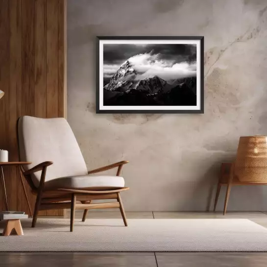 Roche et vent - paysage hiver
