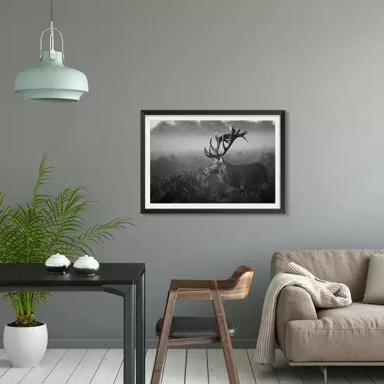 Matinée ensoleillée - affiche animaux