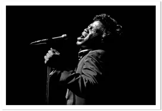 James Brown à l' Olympia en 1967 - affiche chanteur