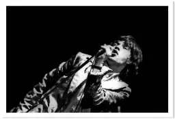 Mick Jagger sur la scène de l' Olympia en 1967 - affiche chanteur