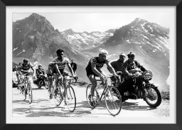 Photo du Tour de France en 1963 - affiche velo vintage