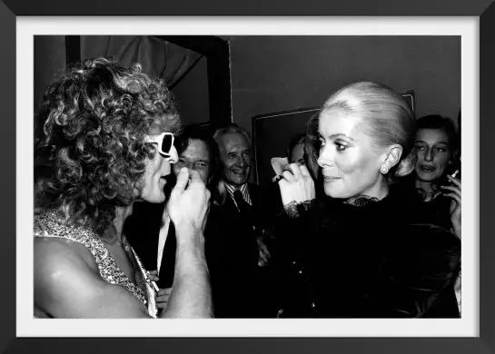 Photo de Catherine Deneuve et Michel Polnareff en 1972 - affiche chanteur