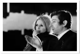 Photo de Brigitte Bardot et Serge Gainsbourg - affiche acteurs et actrices celebres