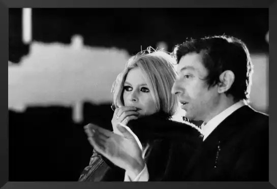 Photo de Brigitte Bardot et Serge Gainsbourg - affiche acteurs et actrices celebres