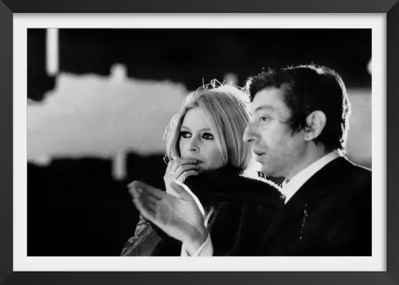 Photo de Brigitte Bardot et Serge Gainsbourg - affiche acteurs et actrices celebres