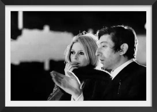 Photo de Brigitte Bardot et Serge Gainsbourg - affiche acteurs et actrices celebres