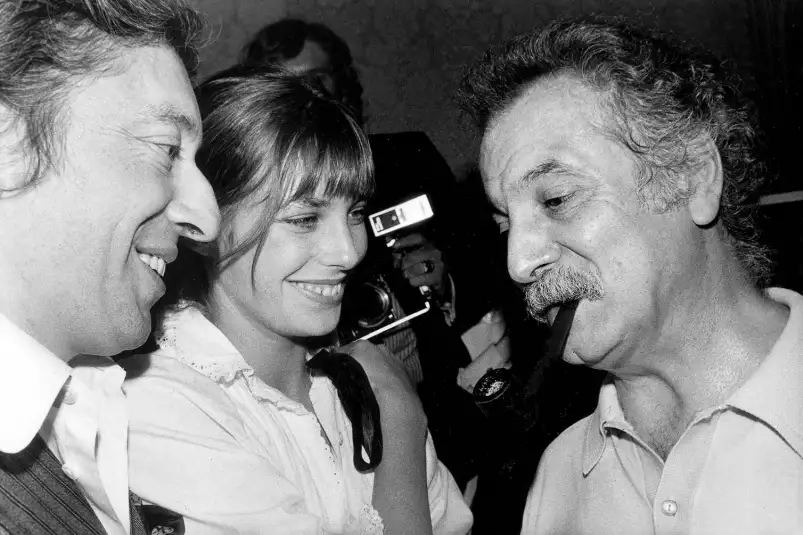 Georges Brassens dans sa loge - affiche chanteur