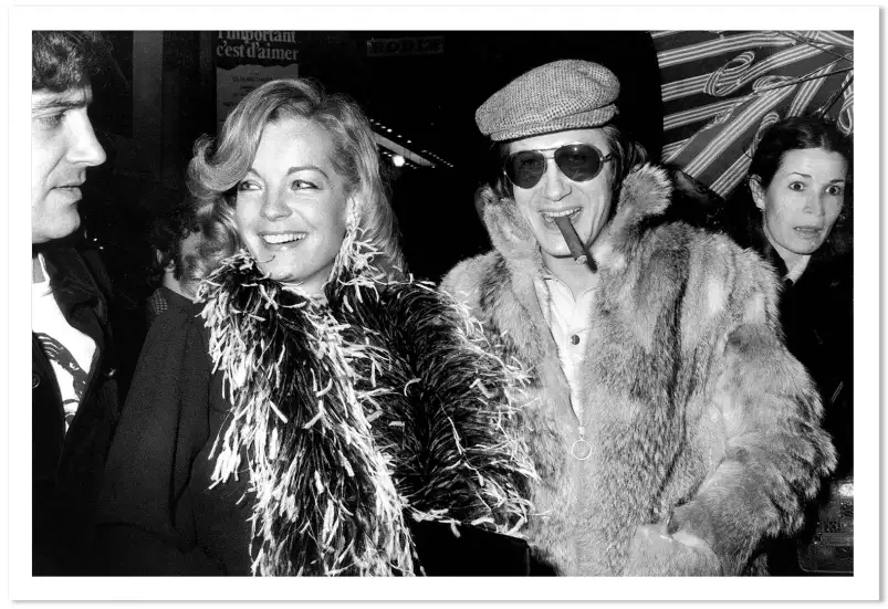 Photo de première avec Romy Schneider - affiche acteurs et actrices celebres