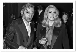 Serge Gainsbourg et Catherine Deneuve 1980 - affiche acteurs et actrices celebres