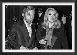 Serge Gainsbourg et Catherine Deneuve 1980 - affiche acteurs et actrices celebres