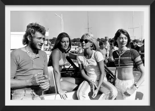 Johnny Hallyday à Saint Raphael le 22 août 1969 - poster de célébrités