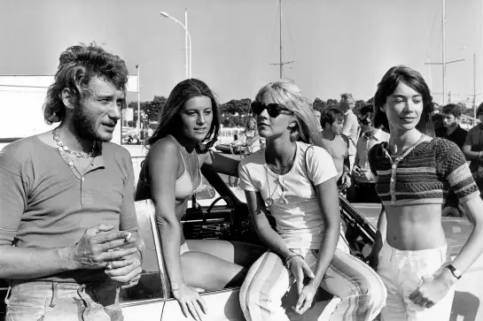 Johnny Hallyday à Saint Raphael le 22 août 1969 - poster de célébrités