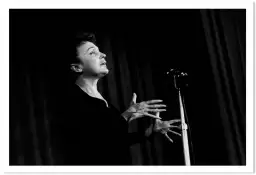 Edith Piaf sur scène en 1959 - photos noir et blanc célébrités