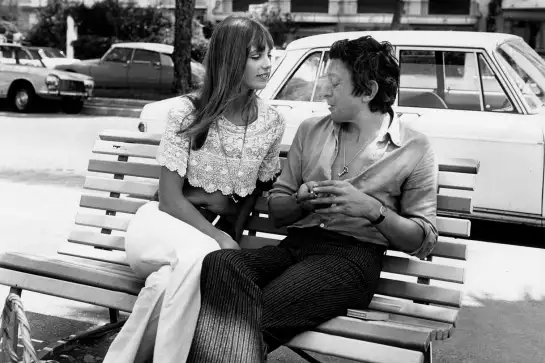 Jane Birkin et Serge Gainsbourg en 1969 à Cannes - photos noir et blanc célébrités