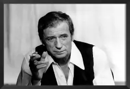 Yves Montand en tournage en 1973 - affiche chanteur