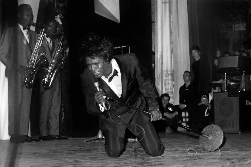 James Brown sur scène en 1967 - affiche chanteur