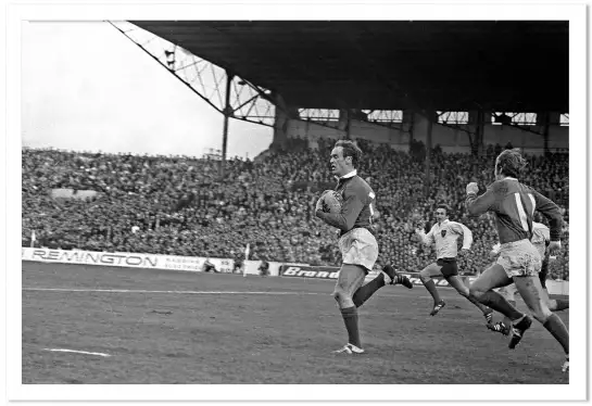 Match de rugby France Irelande en 1970 - affiche de sport