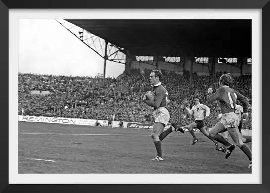 Match de rugby France Irelande en 1970 - affiche de sport