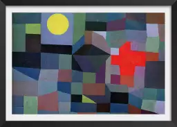 Feu et pleine lune peint en 1933 - Tableau de Paul Klee