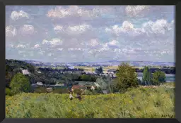 La vallée de la Seine à Saint Cloud par Alfred Sisley 1875 - affiche de tableau celebre