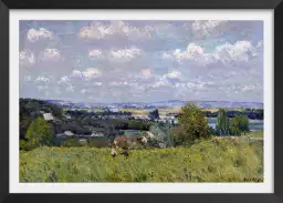 La vallée de la Seine à Saint Cloud par Alfred Sisley 1875 - affiche de tableau celebre