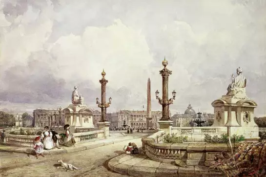 La Concorde en 1837 - tableau célèbre