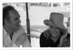 Photo de Catherine Deneuve et Michel Piccoli en 1968 - photos noir et blanc célébrités