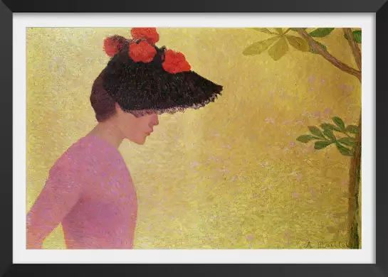 Jeune fille de profil d' Aristide Maillol 1896 - tableau celebre femme