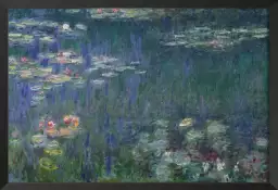 Nymphéas reflets verts - claude monet tableaux