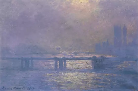 Londres par Claude Monet en 1903 - reproduction tableau