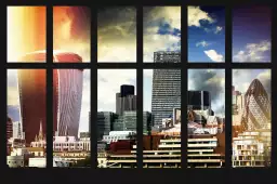 Urbanisation - affiche paysage urbain